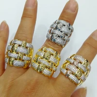 kellybola trendy daily big bold crossover rings for women cubic finger rings beads charm dubai indian bohemian beach jewelry