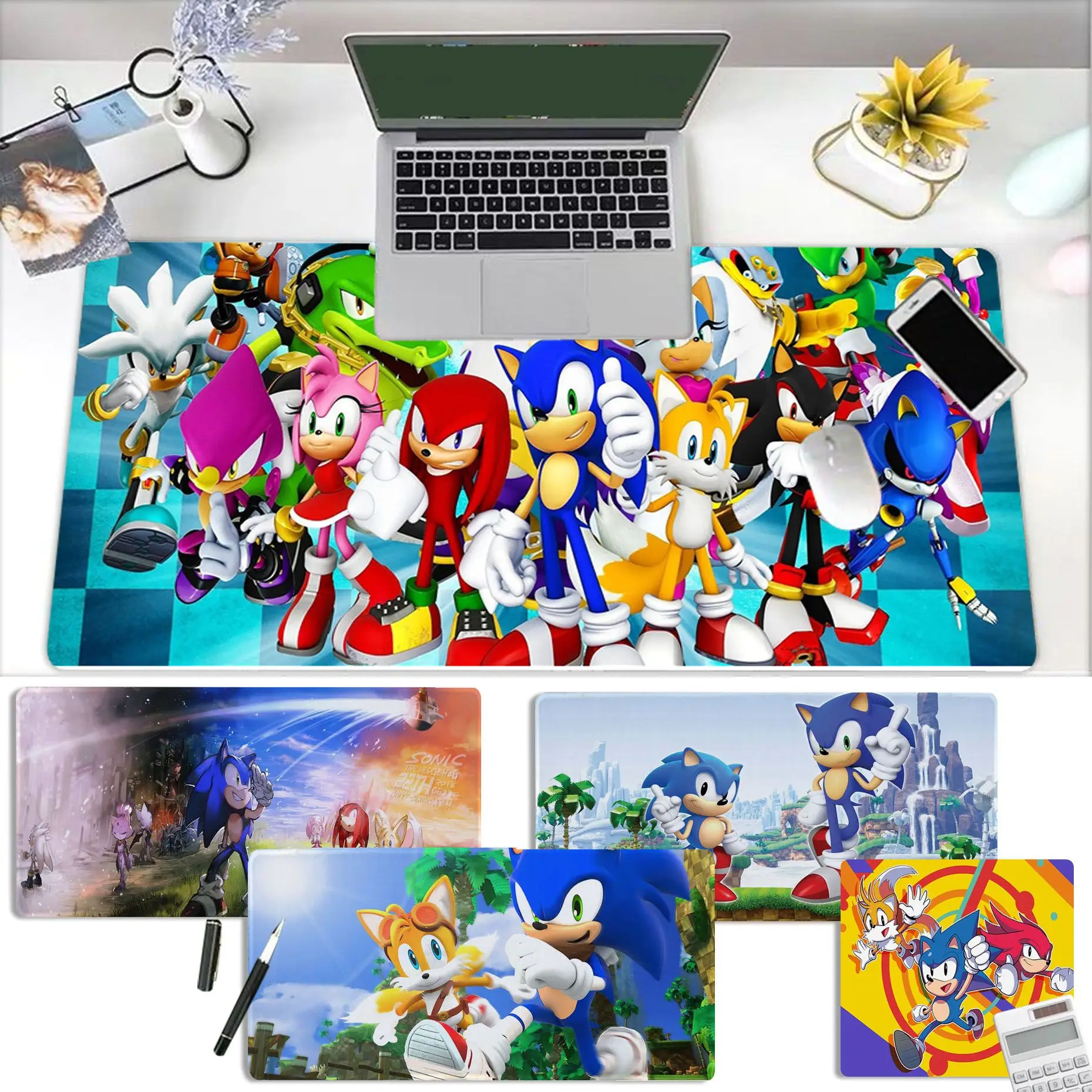 

Supersonic-S-Sonic Mousepad Cute Silicone large/small Pad to Mouse pad Game Size for Game Keyboard Pad