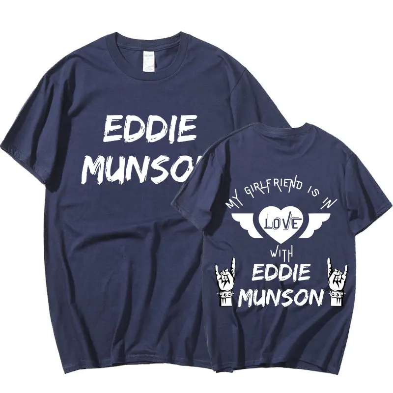 

Eddie Munson Graphics Print T-shirt Men's Fashion Hip Hop T-shirts Harajuku Stranger Things 4 T Shirt Tee Shirt Oversize Tops