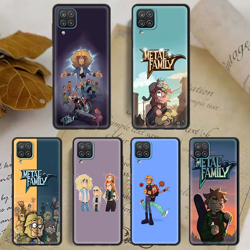 

Cover Case for Samsung Galaxy A01 A02 A02s A03 A03s Core A11 A12 A13 A21s A23 5G Full Japan Style Coque Metal Family Cartoon