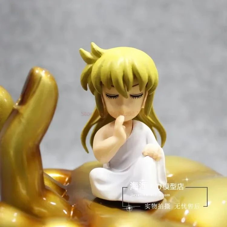 Оригинальная фигурка Saint Seiya детская Дева Шака Сая с буддой ручная платформа