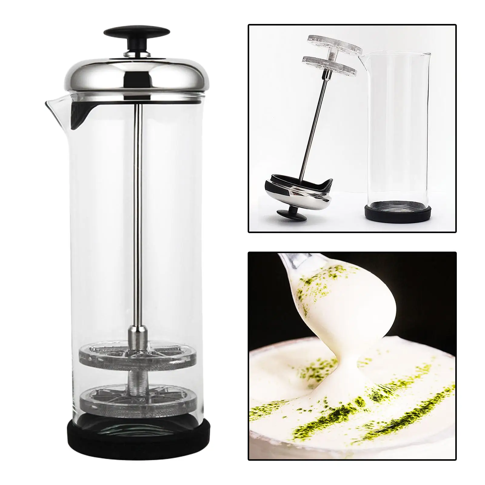 

Пенообразователь молока из нержавеющей стали, 14 Унций