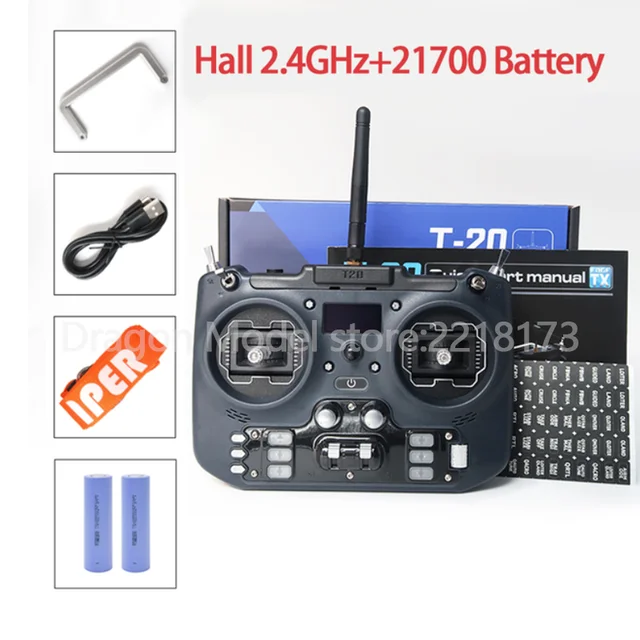 JumperRC T20 ELRS 2.4GHz Hall sensor + 21700 batteries