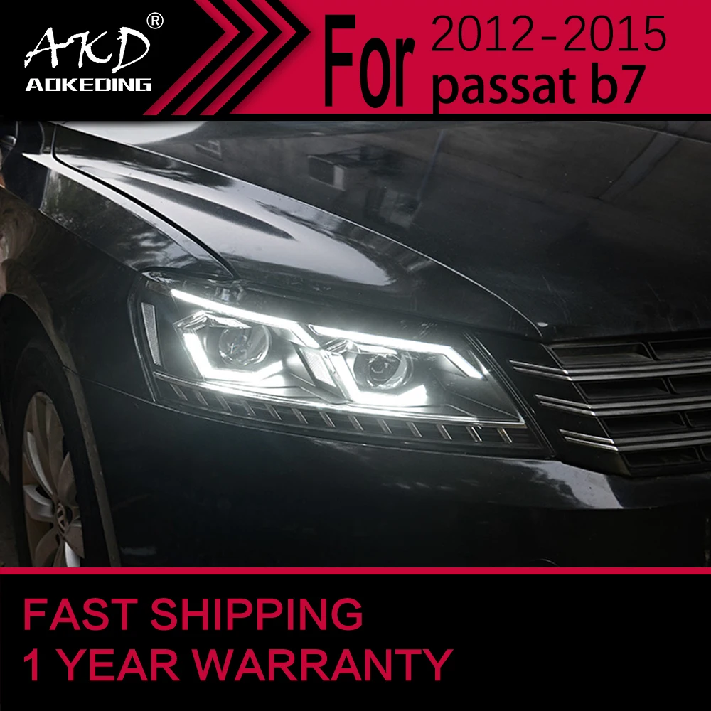 Автомобильные фары для V W Passat B7 светодиодный ная фара 2012-2016 автомобильная Drl