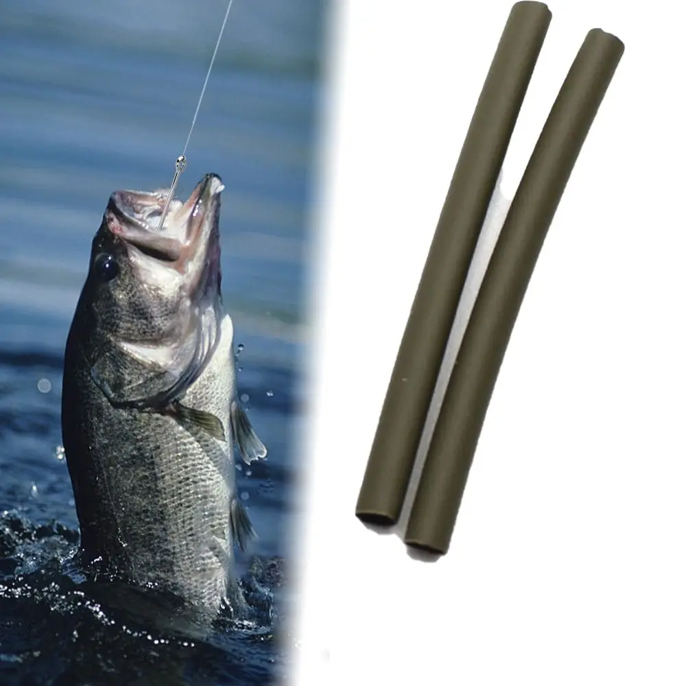 50 шт. 1 6 мм/2 мм/3 мм матовая резиновая термоусадочная трубка для рыбалки