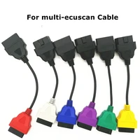 latest 6 color auto obd2 connector diagnostic adapter cable for fiatecuscan and for multiecuscan for fiat alfa romeo and lan cia