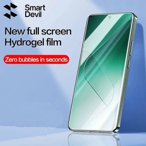 Película de Gel Hidrópico SmartDevil para Xiaomi Pro Mi cobertura completa de pantalla protección de pantalla película transparente contra arañazos 14 14 13 12