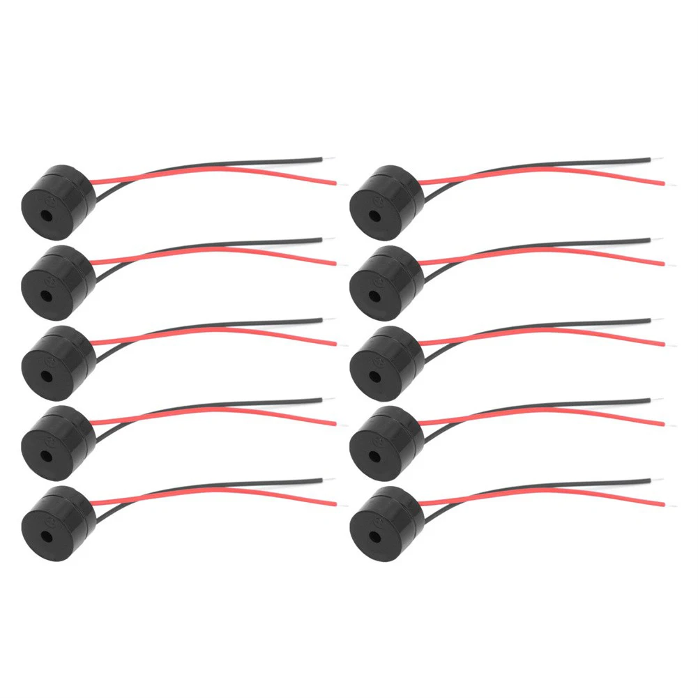 

Durable Buzzer Tool Active Active Piezo Beeper Brand New Buzzer Connector DC 3-24V Electronic Wired Piezo Electric