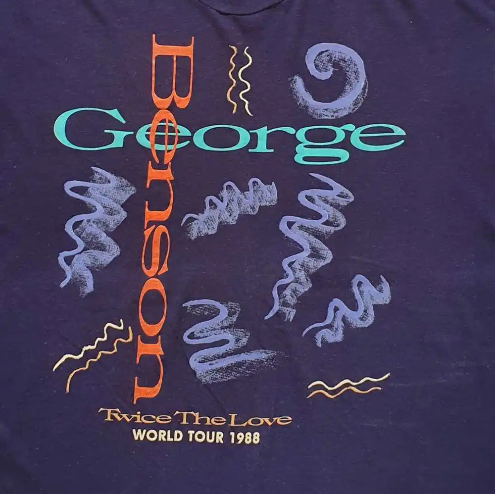 Новая футболка George Benson World Tour 1988 для фанатов S 5XL NW02_178