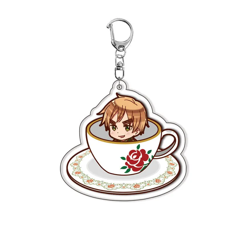 Фото Брелоки по аниме Hetalia Axis Powers: фигурки Лудвига, Ван Яо, Ивана Брагинского, Франсиса. Подвески-брелоки, аксессуары для сумок, подарок. №4