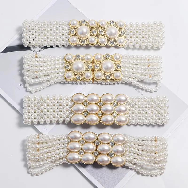 Женский модный эластичный жемчужный вязаный корсет женское пальто с поясом