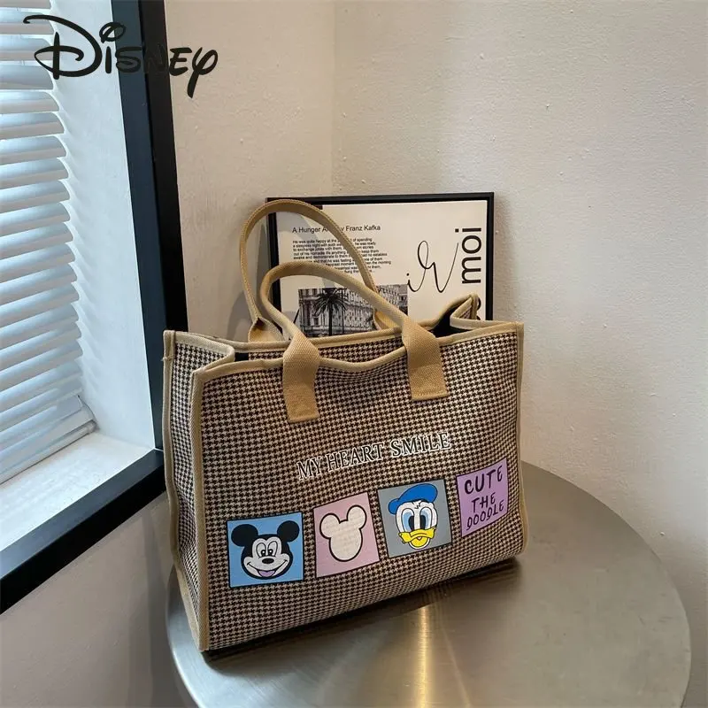 

Disney Mickey Women's Handbag Fashion Versatile Casual Shoulder Bag High Quality Large Capacity Storage Women's Shopping Bag