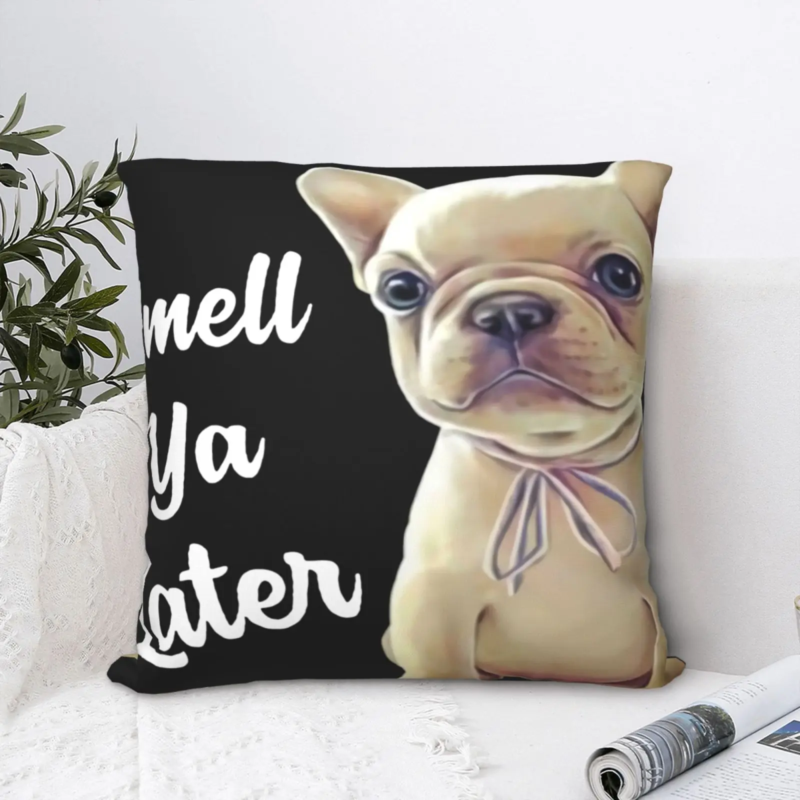 

Наволочка для подушки французского бульдога Ell Ya After, роскошные декоративные подушки для дивана в стиле аниме, современные подушки для крова...