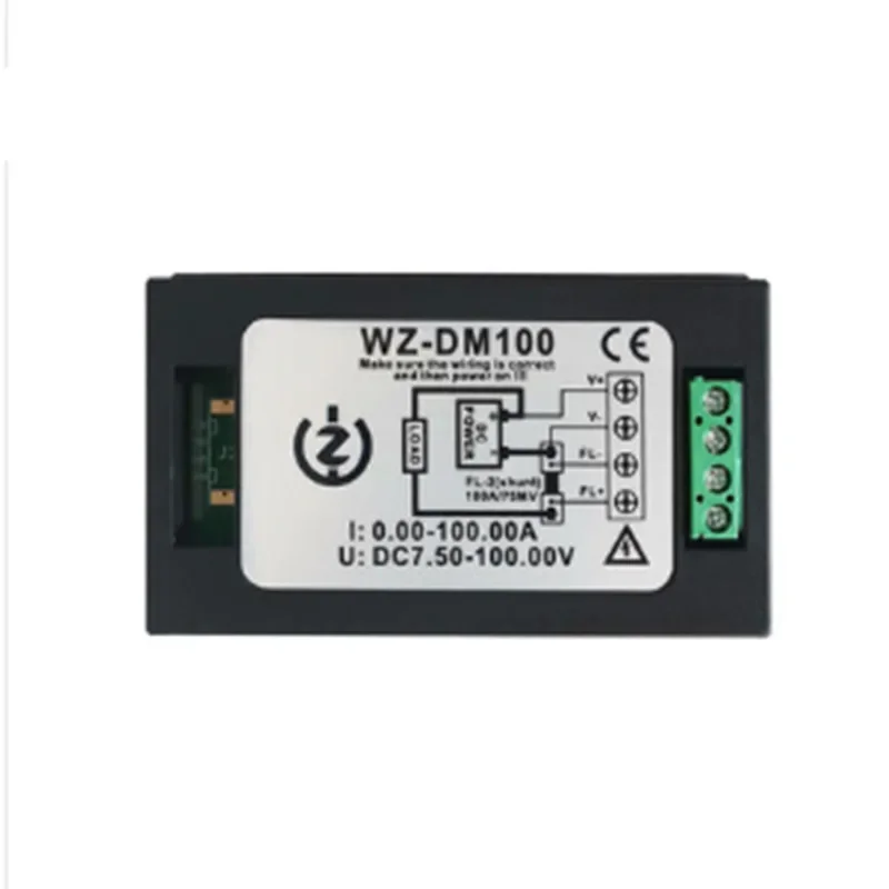 Многофункциональный монитор мощности с цифровым дисплеем постоянного тока 100 В