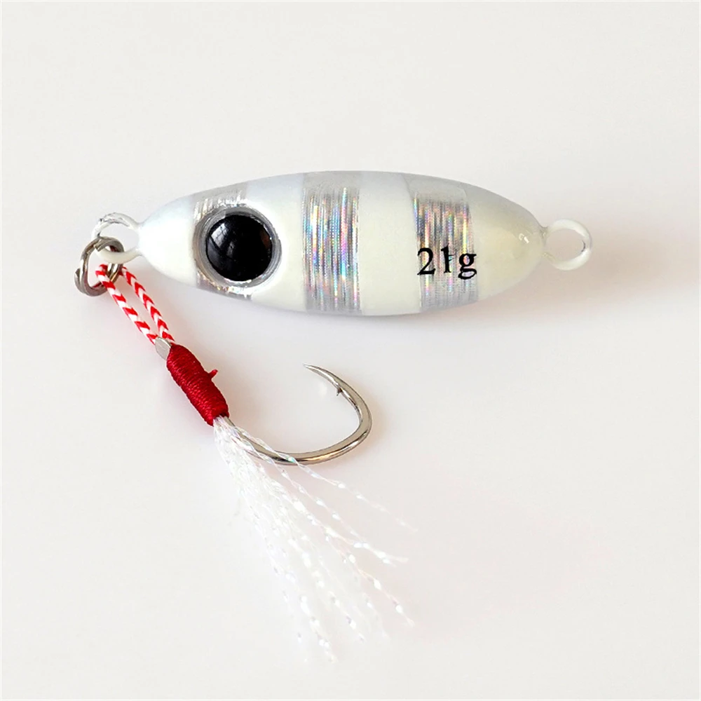 

Bionic Bait Single Hook Sub-micro Fishing Bait Hard Lure Iron Plate Metal Bait Luminous