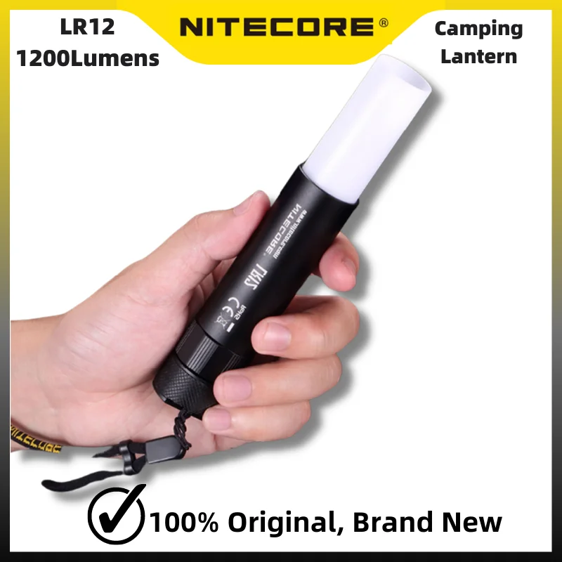 

Original NITECORE LR12 Rechargeable Camp light 1000 lumens CREE XP-L HD V6 lamp bead lighting LED Flashlight