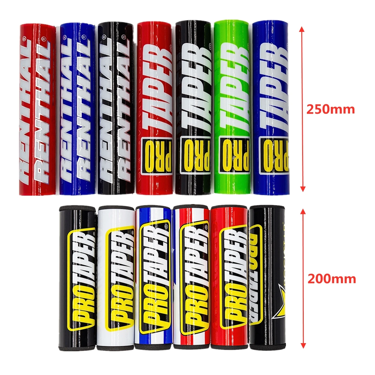 

20cm 25cm Round 7/8" Slider Grip Handlebar Cross Bar Pads For CRF YZF KlX DRZ Dirt Bike MX Motocross Motorcycle ATV Quad