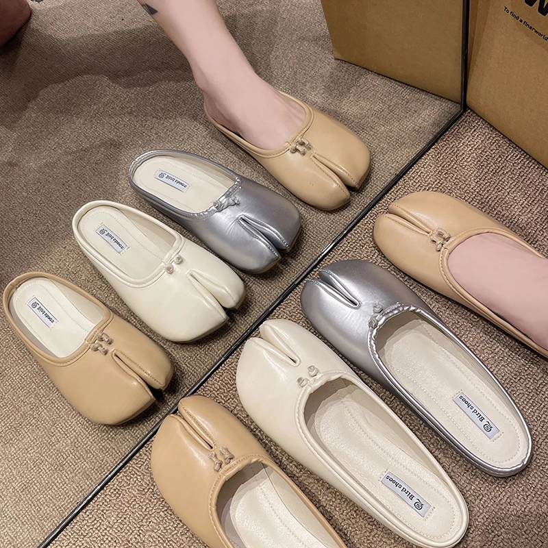 

BCEBYL 2023 New Arrivals Summer Fashion Shallow Mouth Women's Shoes Semi Drag Breathable Comfortable Wearresistant Flat Slippers