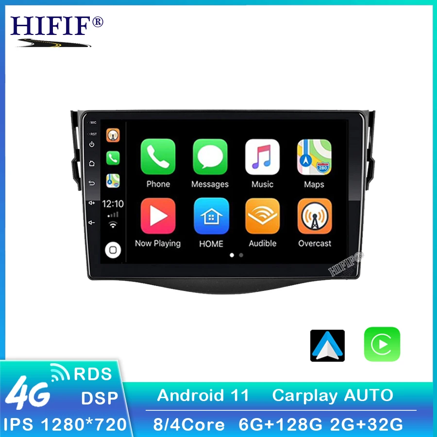 Новинка! Автомобильный DVD-плеер 9 дюймов 2din Android 11 для Toyota RAV4 Rav 4 2007 2008 2009 2010 2011
