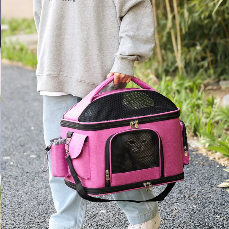 Pet Handbag Travel Pet Bag Dogs and Cats Foldable Pet Shoulder Crossbody Bag Pet Supplies