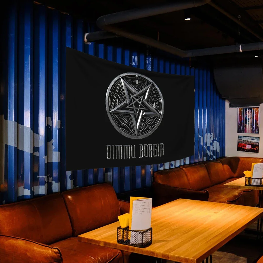 Норвежская симфоническая черная металлическая лента гобелен Dimmu Borgirs рок музыка