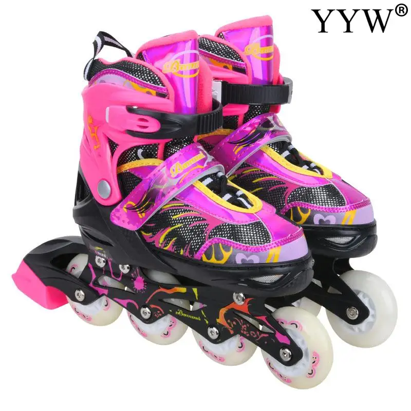 Kids Inline Roller Skate Shoes 4 Wheels Youth Sneakers Begin