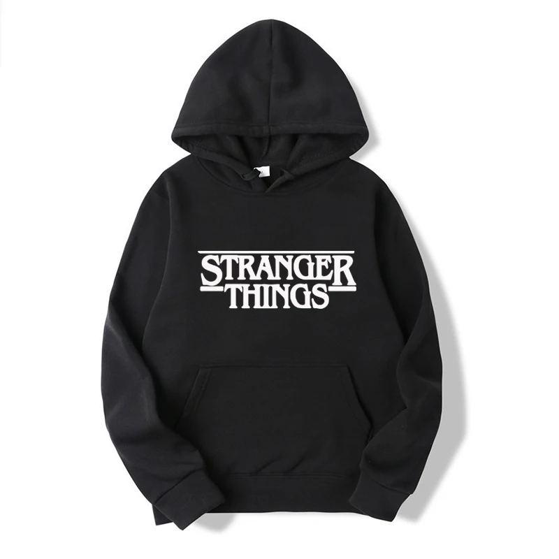 Stranger Things Hoodies for Woman/Man Casual Pockets Oversized Sweatshirts Harajuku Hip-Hop Long Sleeve Couples Sweatshir