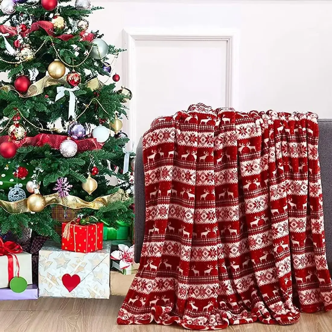 Одеяла и пледы лохматое праздничное одеяло для дивана нежное шерстяное с