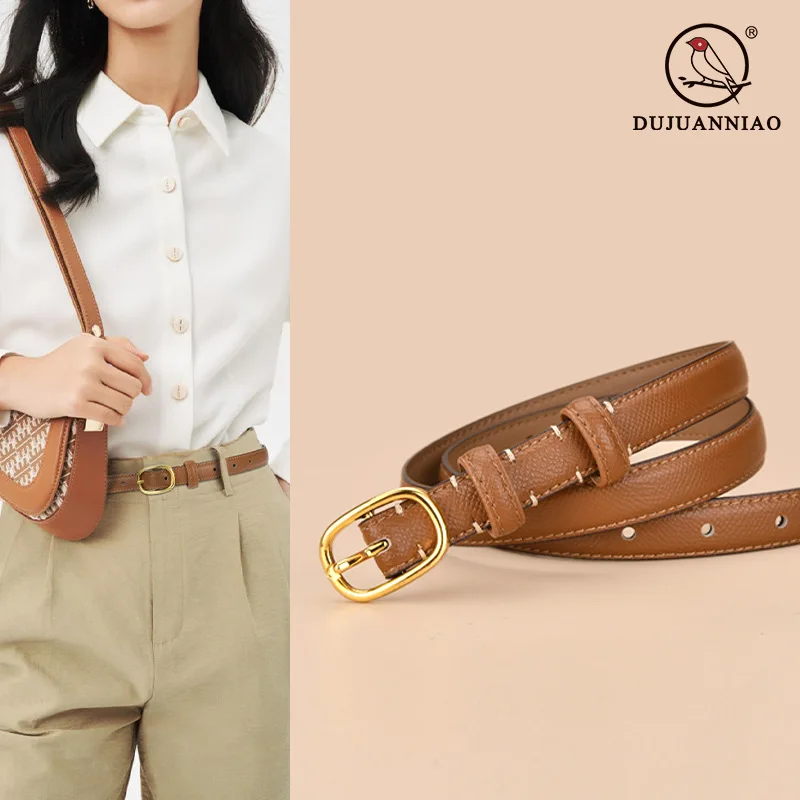 Lady leather belt for women with decorative lady's belt belts female students