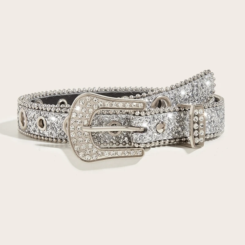 Rhinestone Waist Belt Jean Belt Rhinestone Waistband Crystal Belt Bling Rhinestone Belt Women Fashion Cowgirl Western