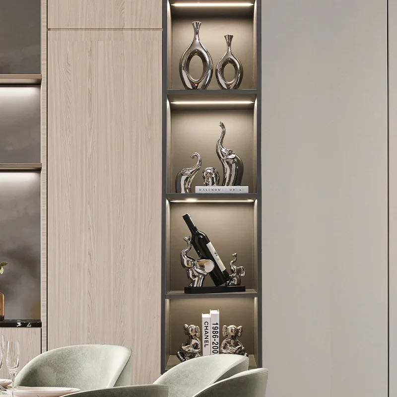 Простое и роскошное украшение стойка для красного вина стеллаж хранения в