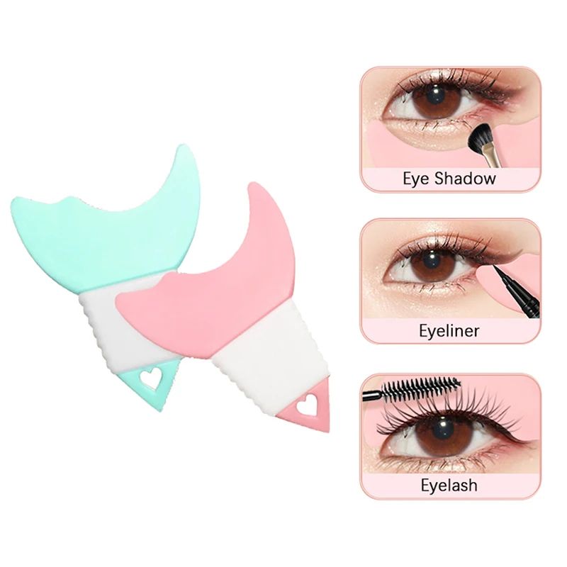 

Silicone Eyeliner Stencils Eye Makeup Template Shaping Tool Portable Mascara Baffle Eyeliner Eyeshadow Lazy Makeup Supplies