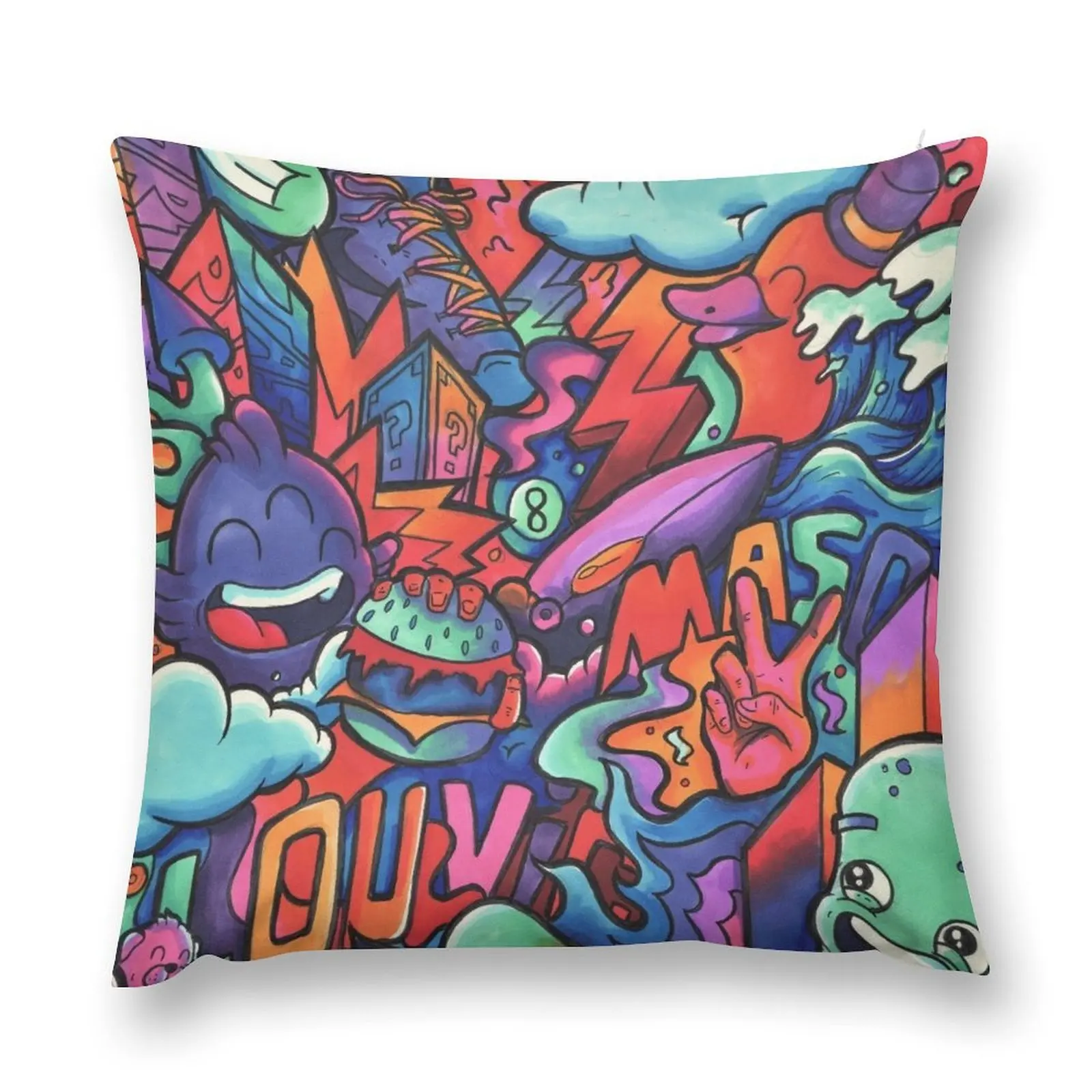 L O U V I C // Copic Marker каракули диванная подушка Роскошная Подушка Чехол