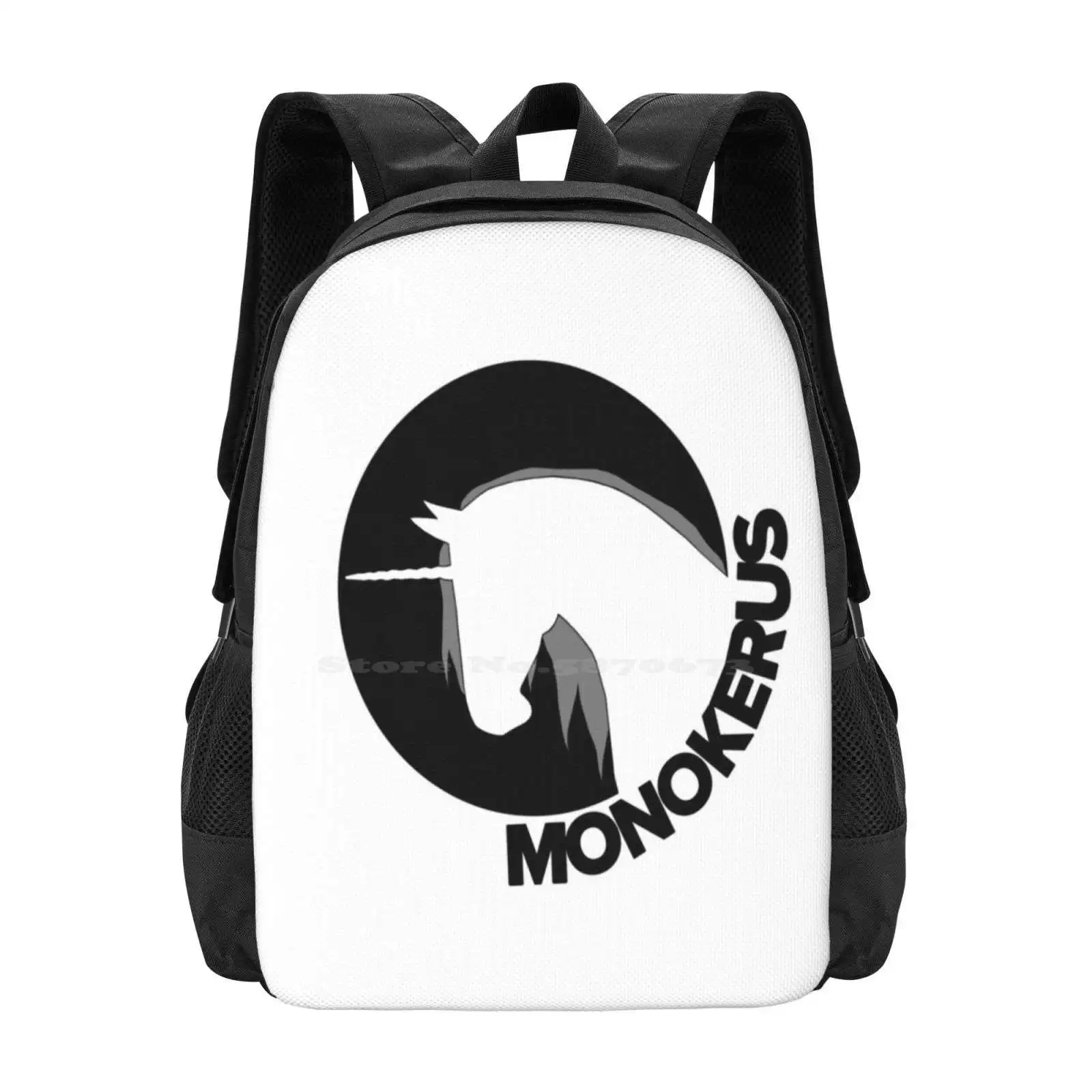 

Школьные ранцы с логотипом Monokerus для девочек-подростков, дорожные сумки для ноутбука с единорогом, монокером, Esme, Silverforce, звездой, стабильная Youtube, черные