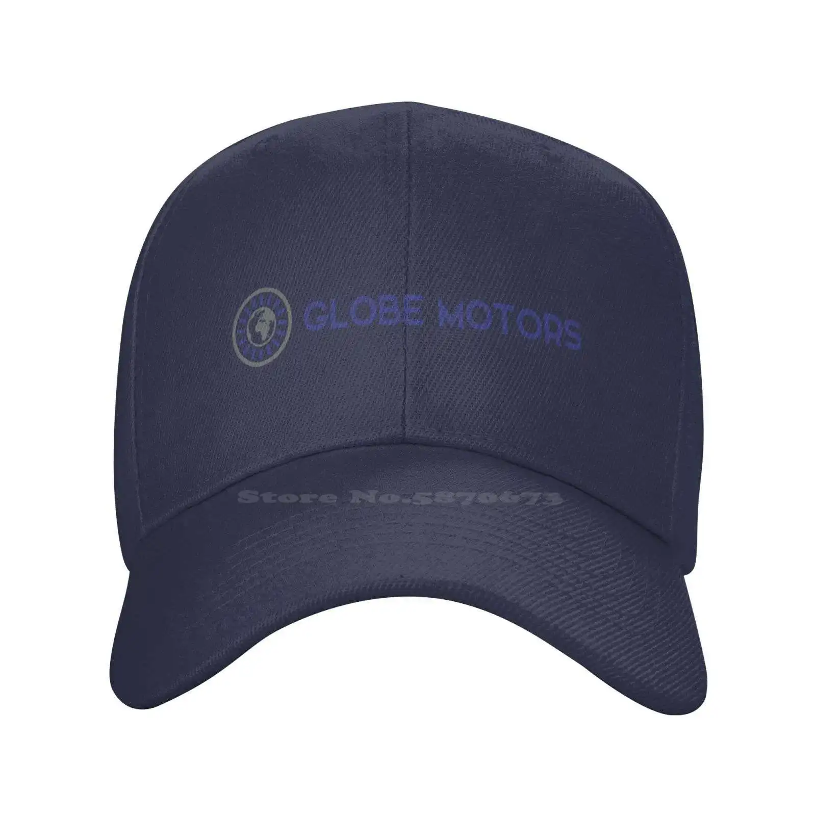 

Globe Motors Logo Print Graphic Casual Denim cap Knitted hat Baseball cap