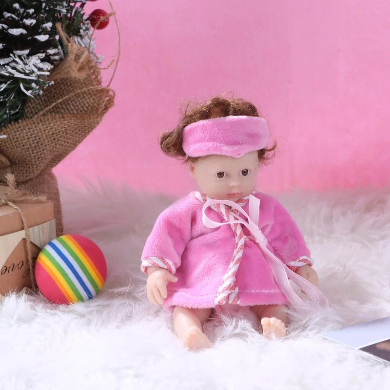 16 см Reborns Baby Full Body Силиконовая кукла Детская образовательная ролевая игрушка