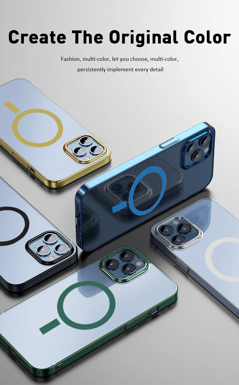 

Shockproof Magnetic Case on For iPhone 12 Pro Max iphone12 mini Protection Case for iPhone 12Pro Max Case Cover Magnet