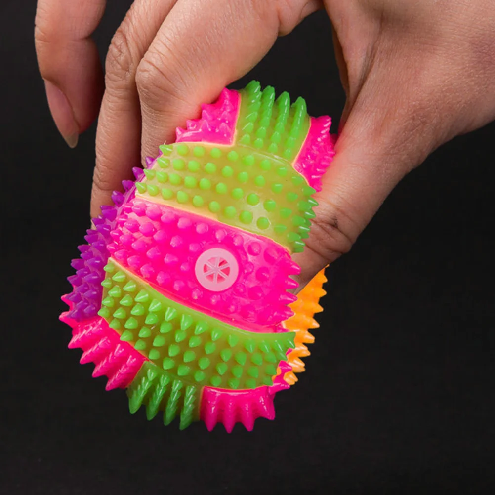 

7 .5cm Volleyball Toys Flash Toys Squeezy Spiky Squeaky Plastic Flashing Child