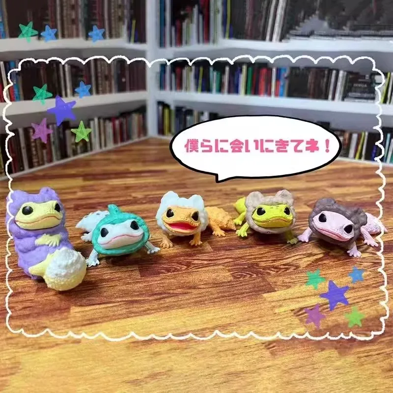 Маленькая пижамная кукла геккон витое яйцо милая форма ящерица толстый хвост