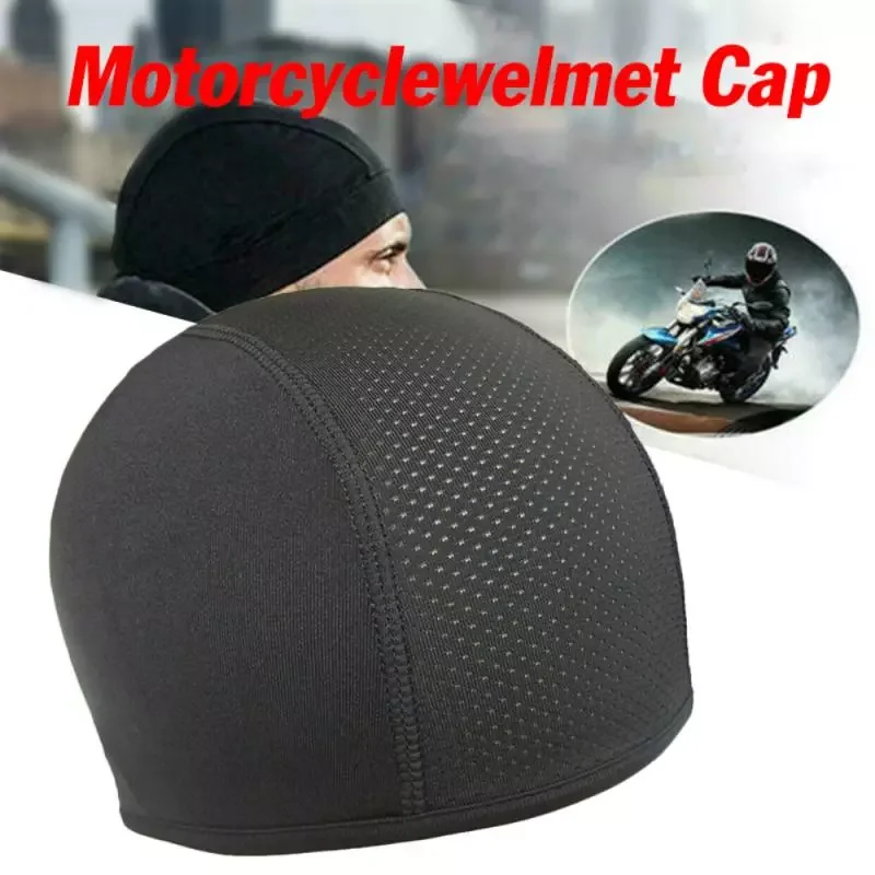 Helmet Motorcycle Helmet Inner Cap Cool Max Hat Dry Breathable Hat Racing Cap Under Beanie Cap Motorcycle Accessories