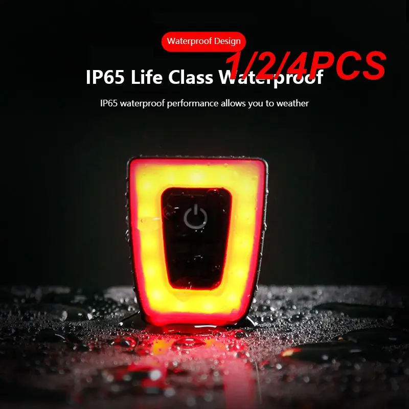 

1/2/4 шт., велосипедные фонари с USB-зарядкой