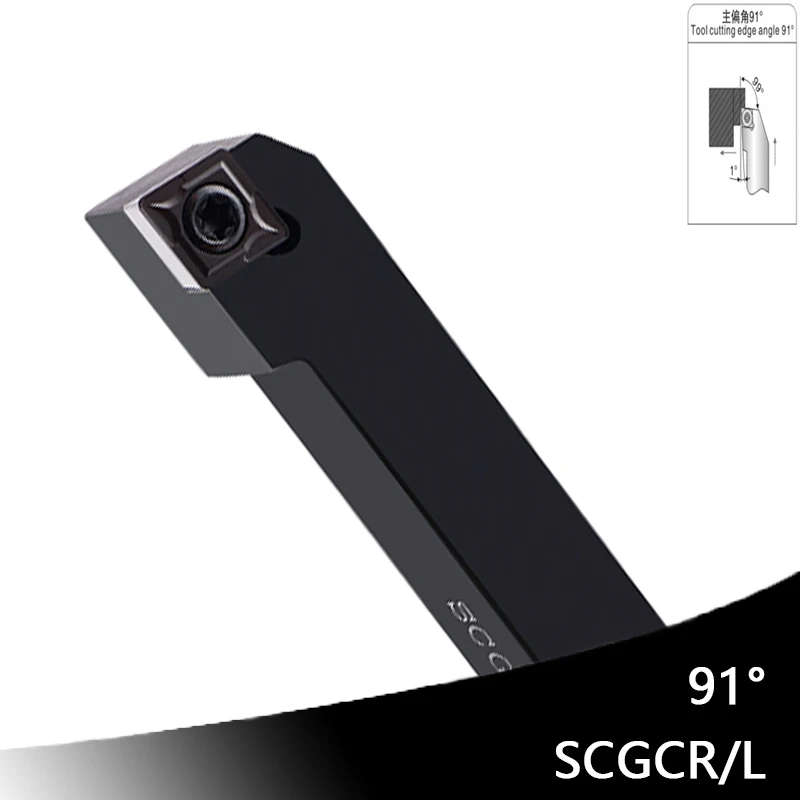 

OYYU SCGCR1212H09 SCGCR1616H09 SCGCR2020K09 SCGCR2020K12 SCGCR SCGCL CNC Lathe Turning Tool Holder CCMT Carbide Insert SCGCR1616