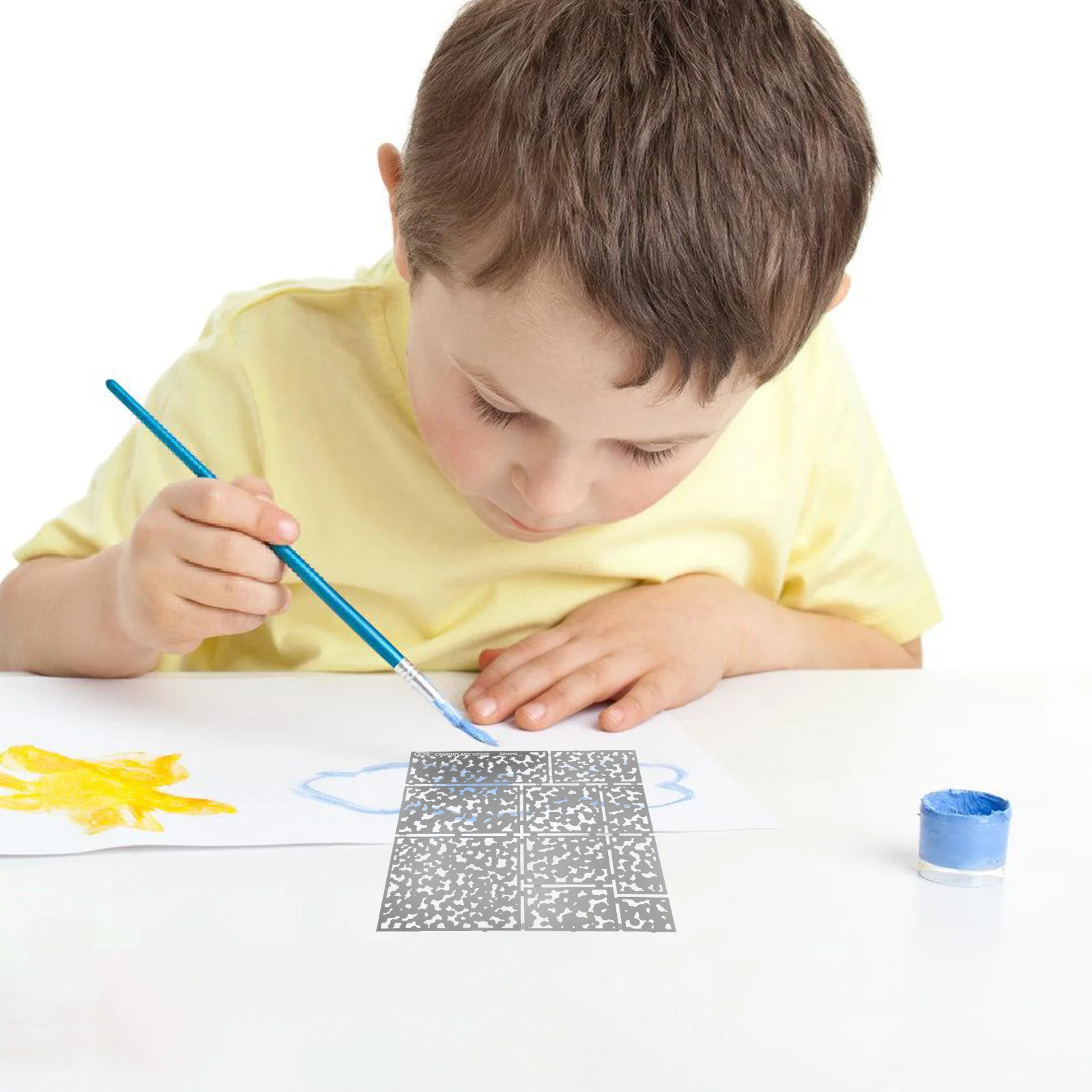 Камуфляжная распылительная доска трафареты для рисования большие трехцветные