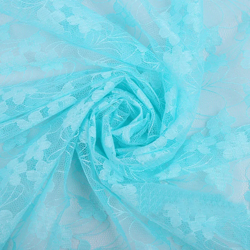 

Lace Flower Gauze Fabric For Curtain Shawl Performance Dress Headdress Princess Skirt Stage Cloth DIY Materials
