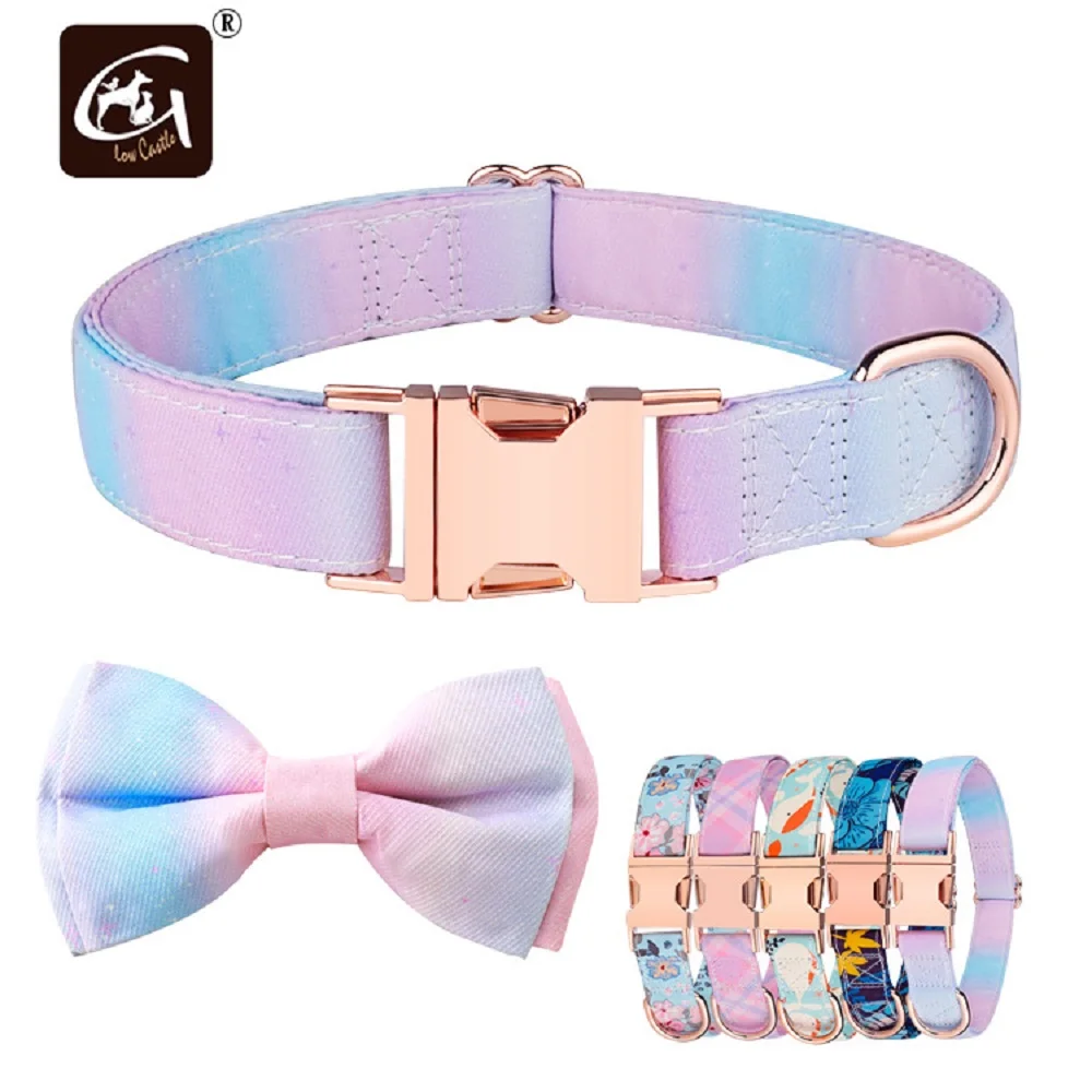 

Dog Collar, Adjustable Training Nylon with Control Handle and Colorful Buckle for Medium and Large Dogs