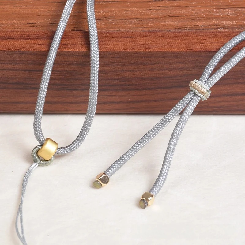 Новая тканая подвеска веревка нефритовое ожерелье для шеи простая мужская и