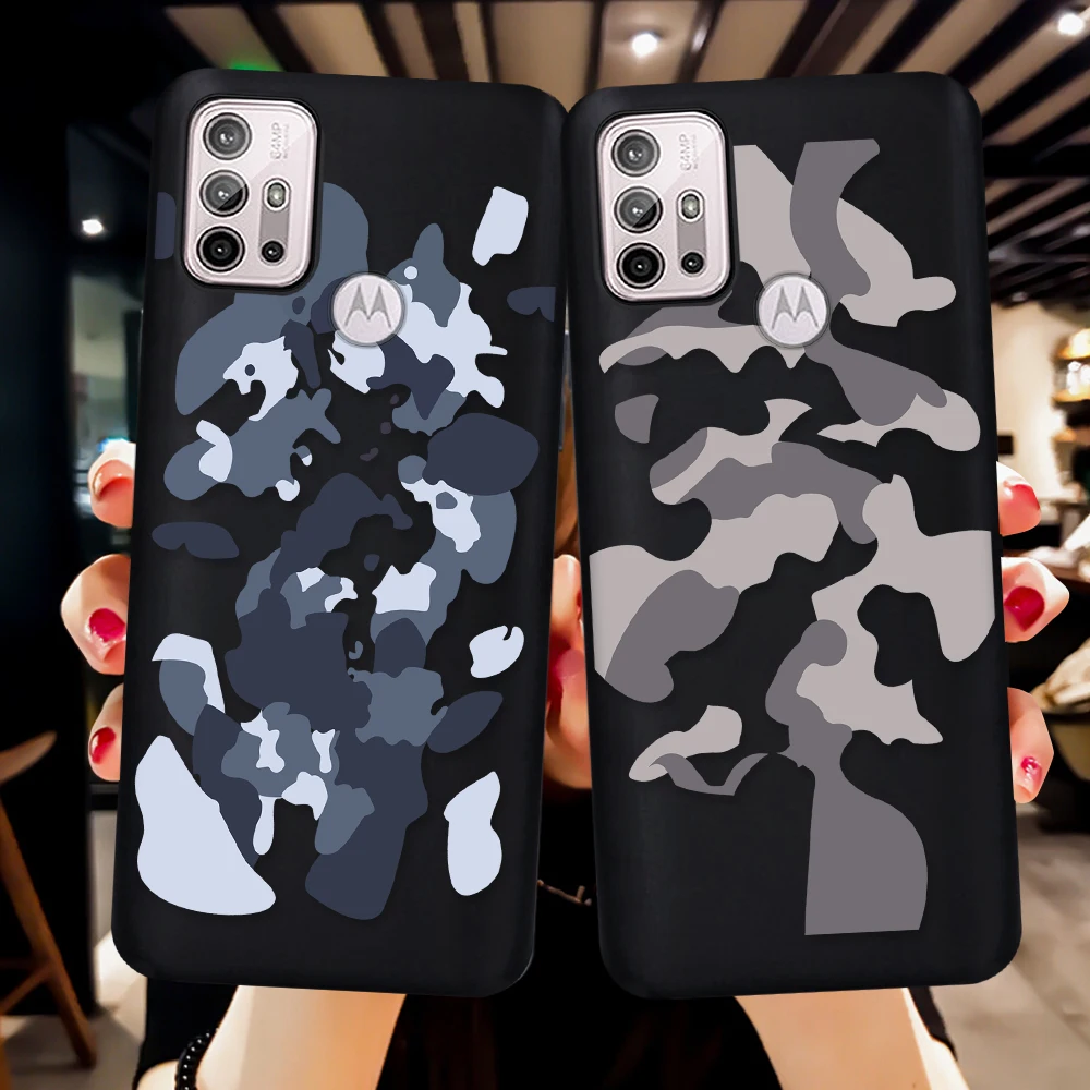 

Camouflage Graffiti Case for Motorola Moto G60 G100 G8 G9 E7 E6 Power Plus Play G10 G30 G20 E20 E30 G50 5G G60S Soft Back Cover