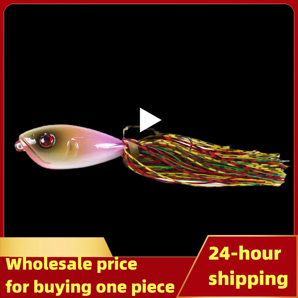 

Popper Frog Lure Soft Tube Bait Plastic Fishing Lure 10Cm-10.5G Topwater Snakehead Lure Artificial Wobbler Pesca Plastic Bait