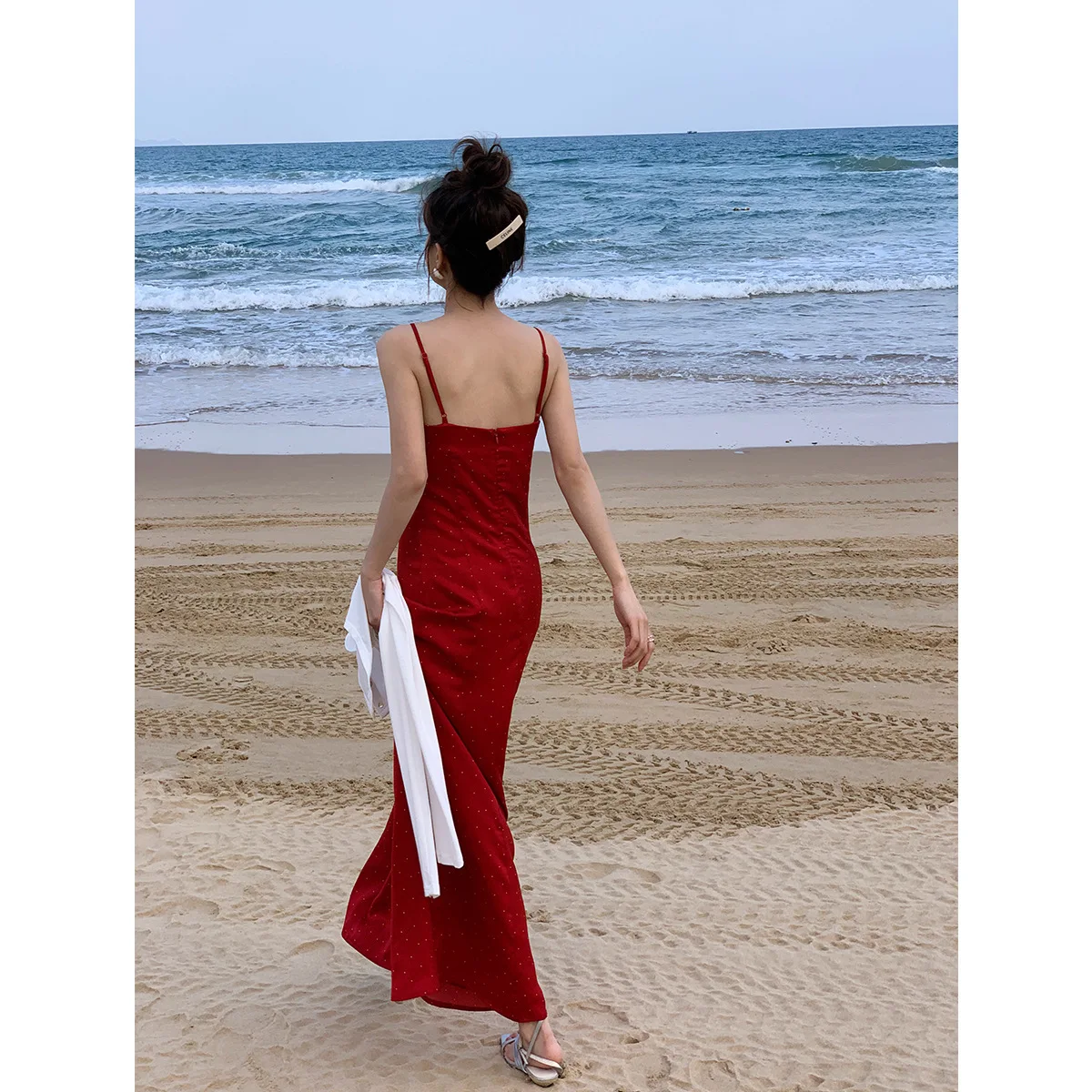 

Японский Модный Корсет с открытыми плечами, платье, роскошная одежда, Женская милая одежда, Пляжное платье