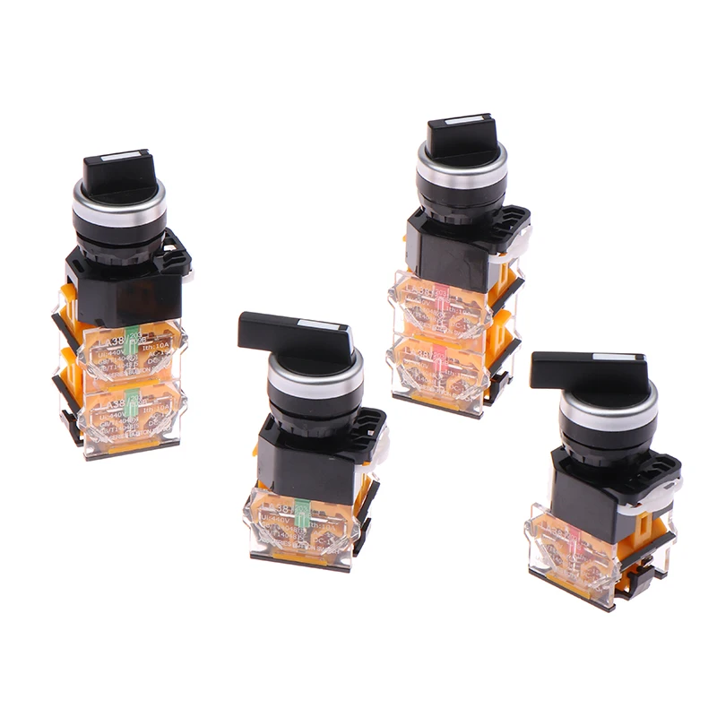 22 мм LA38-11X2/20X3/40X3 самоблокирующийся ручной переключатель 10A 400 В выключатель